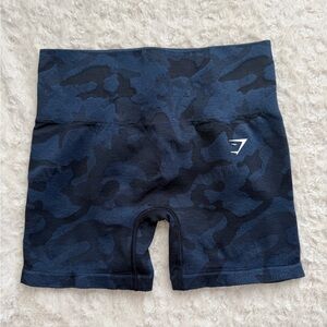 Gymshark Adapt Camo Seamless Shorts Blue